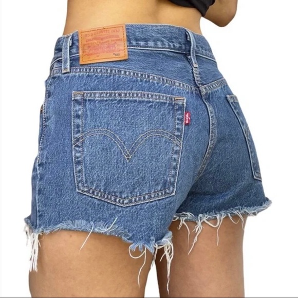 Levi's Pants - LEVI’S 501 Medium Wash High-Rise Denim Shorts | Size US 24